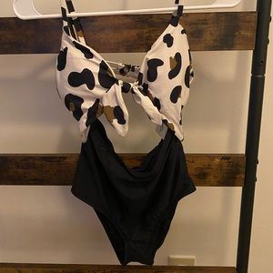 Sea Angel Savage Garden Leopard Print One Piece Swimsuit